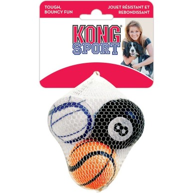 שלישיית כדורים לכלב קונג ספורט מידה S 