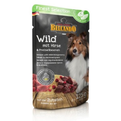 בלקנדו - מחית מזון רטוב צבי, דוחן וחמוציות 125 גרם