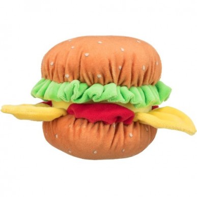 טריקסי -  בובה פופית לכלב בצורת המבורגר עם צפצפה